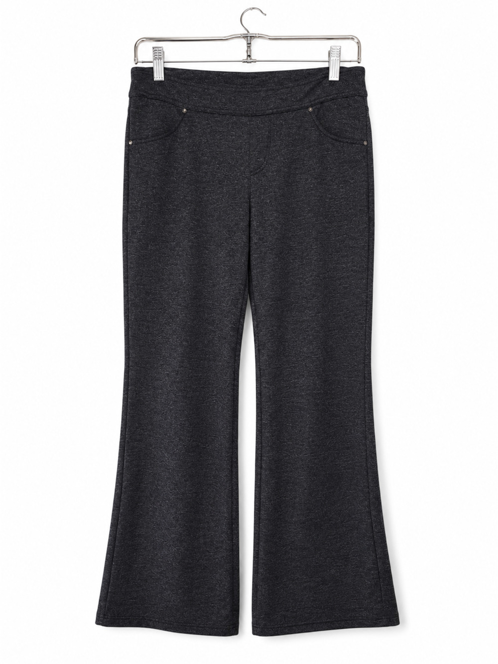 Athleta Metro Bootcut Pants Womens Medium Gray Pull On Yoga Travel Career Pants